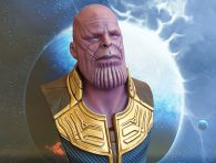 Marvelbösewicht Thanos als 3D gedruckte Büste. Bemalt von mir